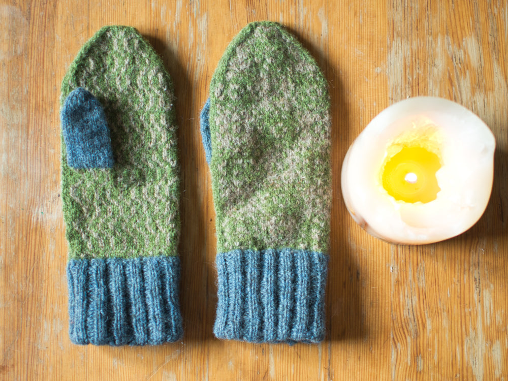 Halo mittens and Mendip 4-Ply