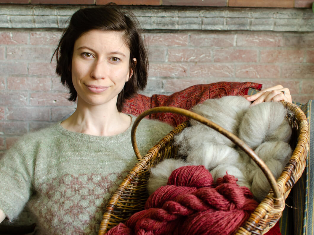 Episode 48 of the Marina Skua podcast – Hand-spun yarn outfits and plans, and a spring garden update
