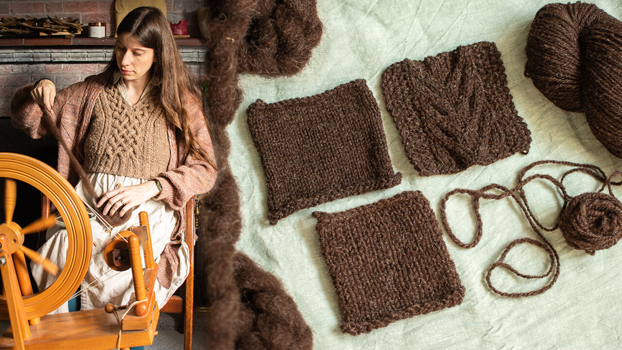 Spinning and swatching Zwartbles: how I get to know a new yarn and fibre