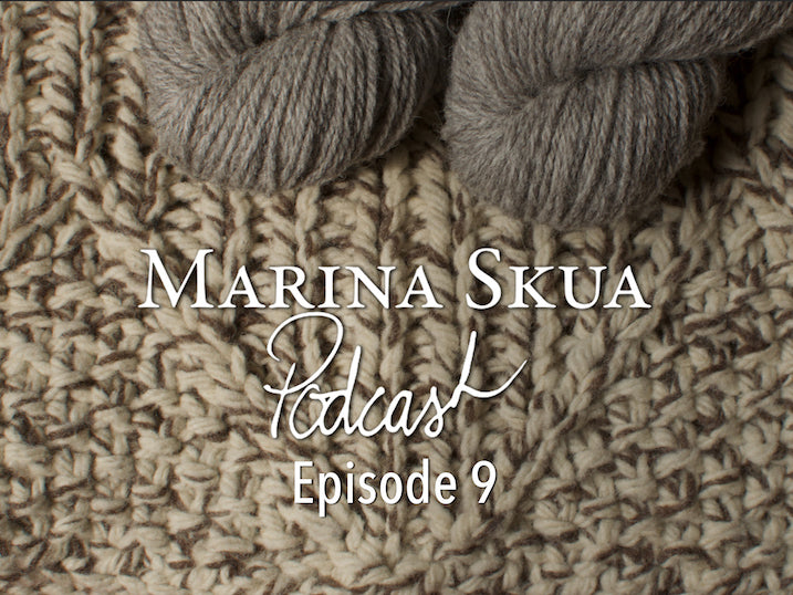 Episode 9 of the Podcast – Yarn from the mill, spinning yarn from fleece, lichen dye results