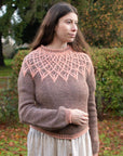 Frosty Mornings colourwork sweater knitting pattern