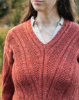 Conflux ribbed jumper knitting pattern