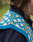 Deep Field star colourwork tank top knitting pattern