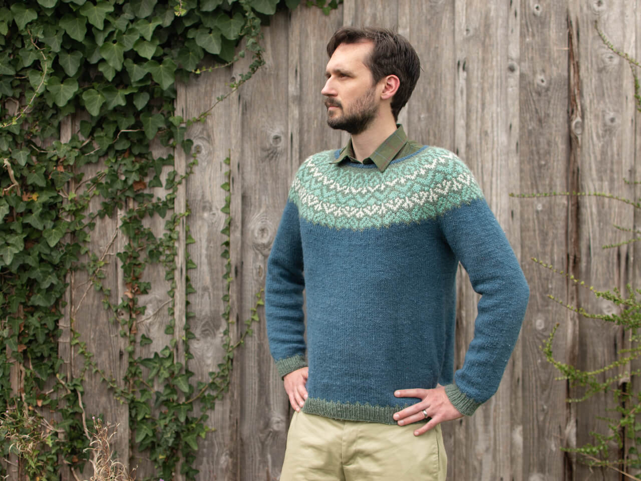 Lapidarium yoke jumper knitting pattern