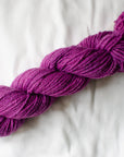Plum (Sunny) Mendip DK - Hand-dyed British wool yarn