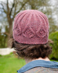 Rosafolia cable knit hat knitting pattern
