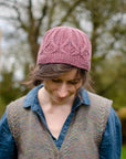 Rosafolia cable knit hat knitting pattern