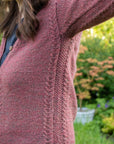 Scrumper Cardigan v-neck knitting pattern