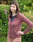 Scrumper Cardigan v-neck knitting pattern
