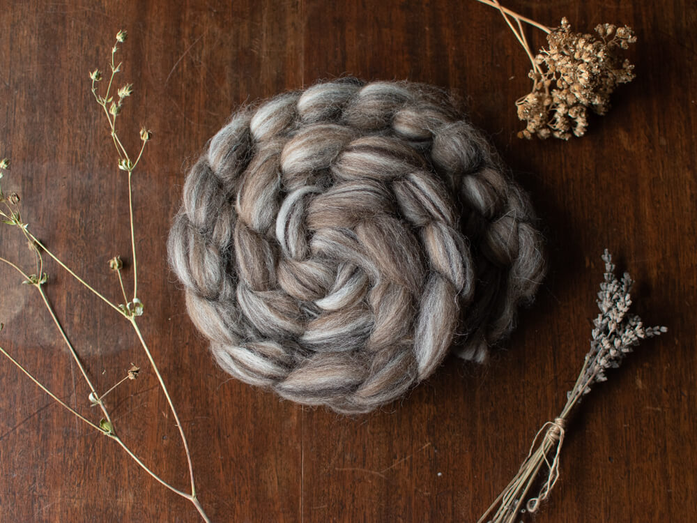 Natural – British wool tops