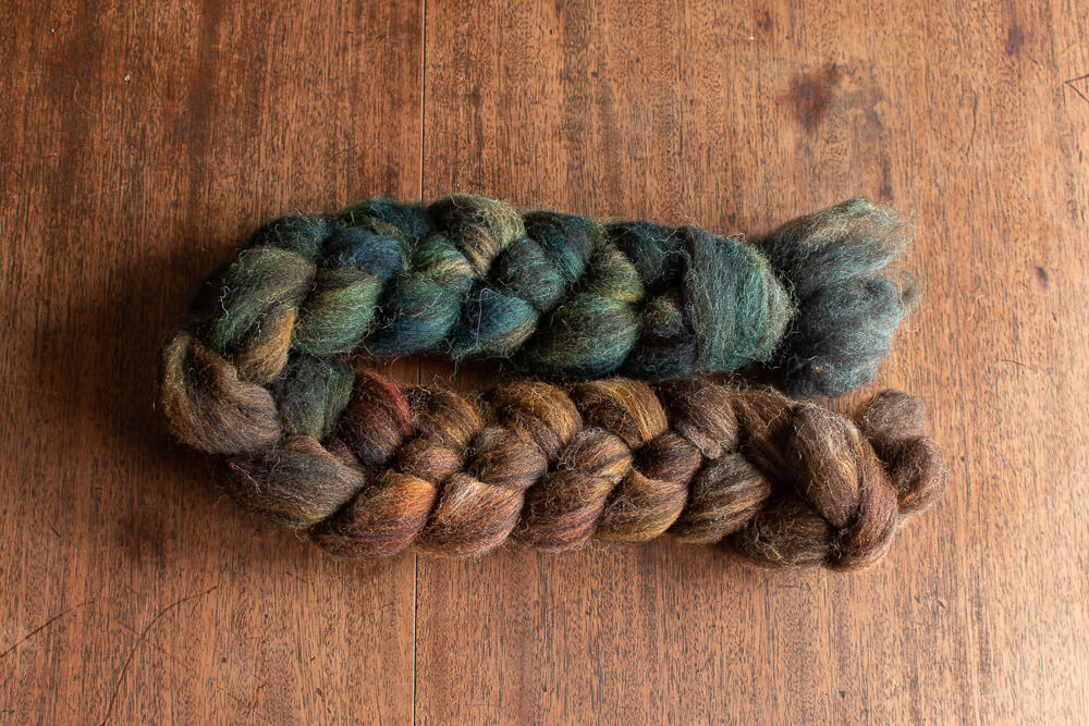 Coucal – Tilth blend hand-dyed British wool tops