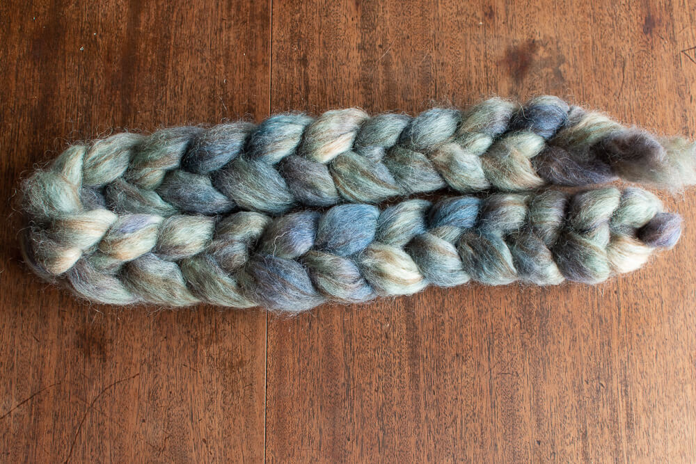 Nekton – Feather blend hand-dyed British wool tops