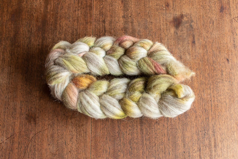 New Leaf – Solace blend hand-dyed British wool tops