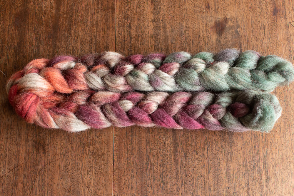 Rothko – Solace blend hand-dyed British wool tops