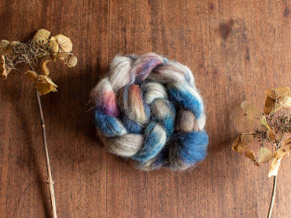 Magga Glen – Solace blend hand-dyed British wool tops