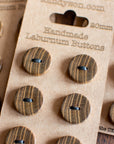 Handmade English laburnum wooden buttons