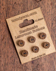 Handmade English laburnum wooden buttons