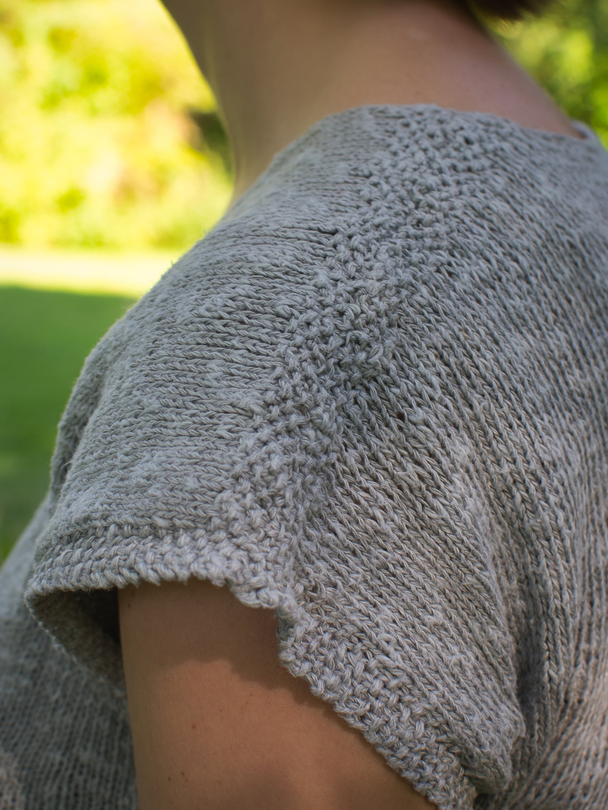 Oak Moss tee knitting pattern