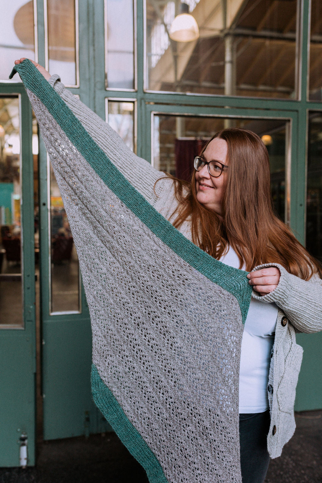 Frostbeam shawl knitting pattern