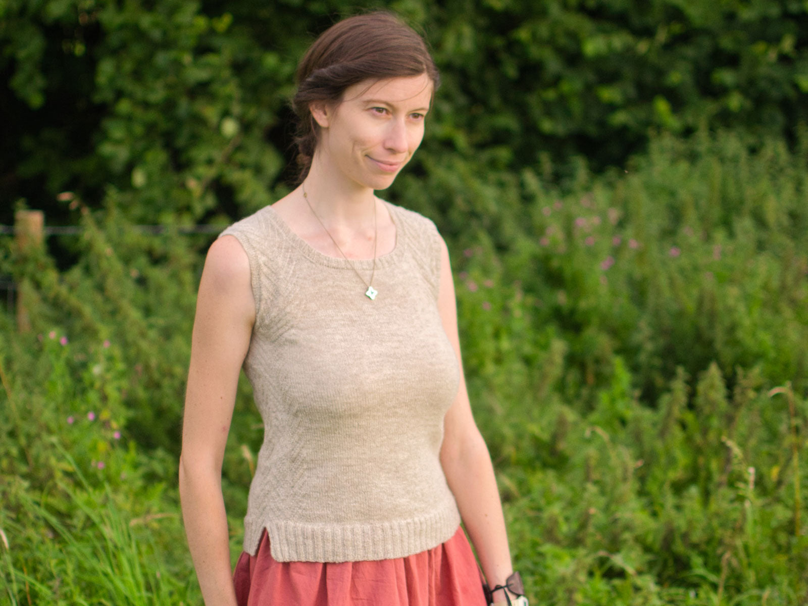 Dryopteris top knitting pattern