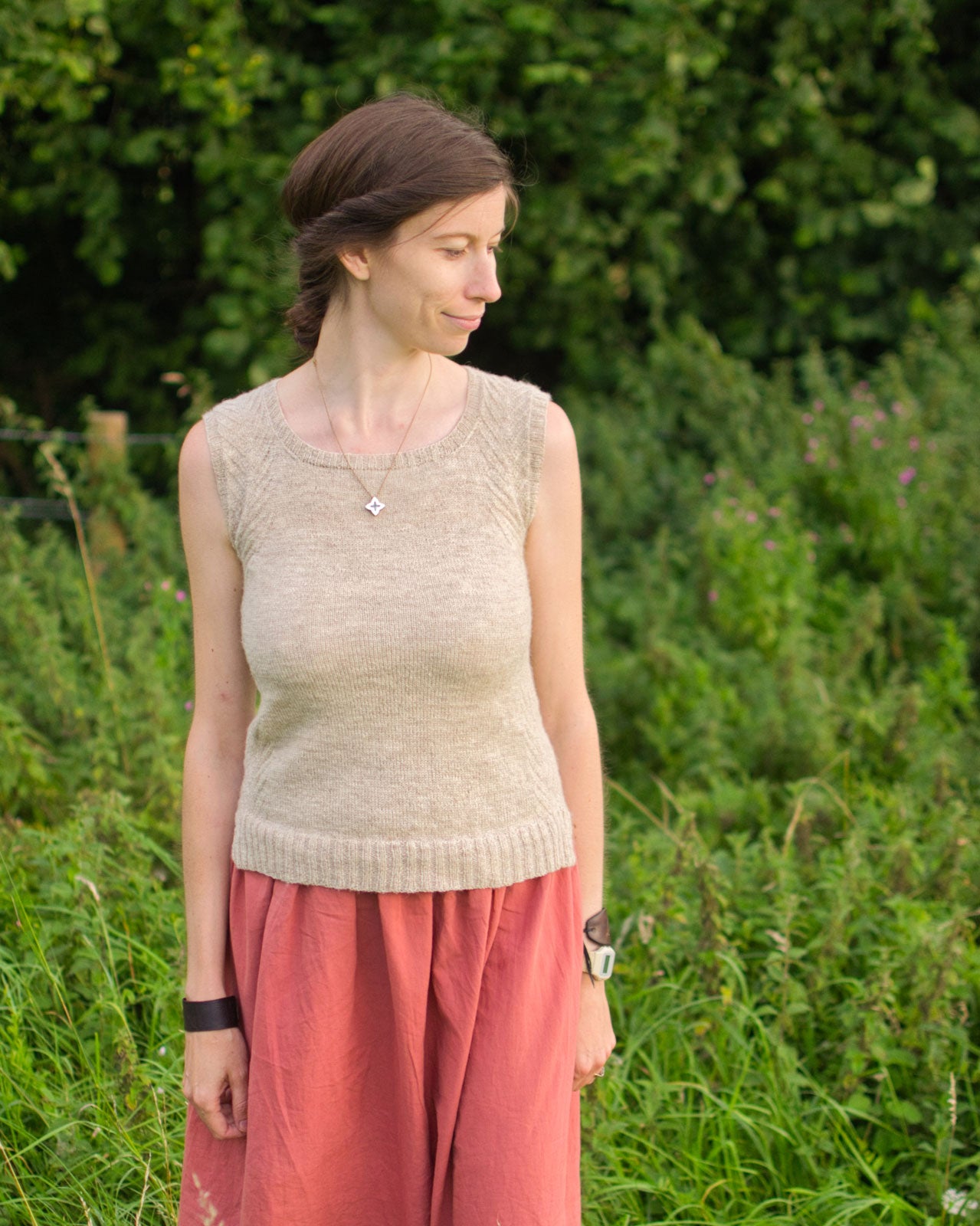 Dryopteris top knitting pattern