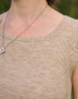 Dryopteris sleeveless top knitting pattern