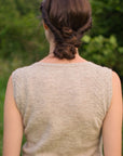 Dryopteris sleeveless top knitting pattern