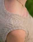 Dryopteris sleeveless top knitting pattern