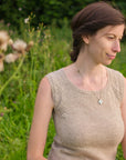 Dryopteris sleeveless top knitting pattern