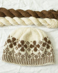Rimeflower floral colourwork hat knitting pattern