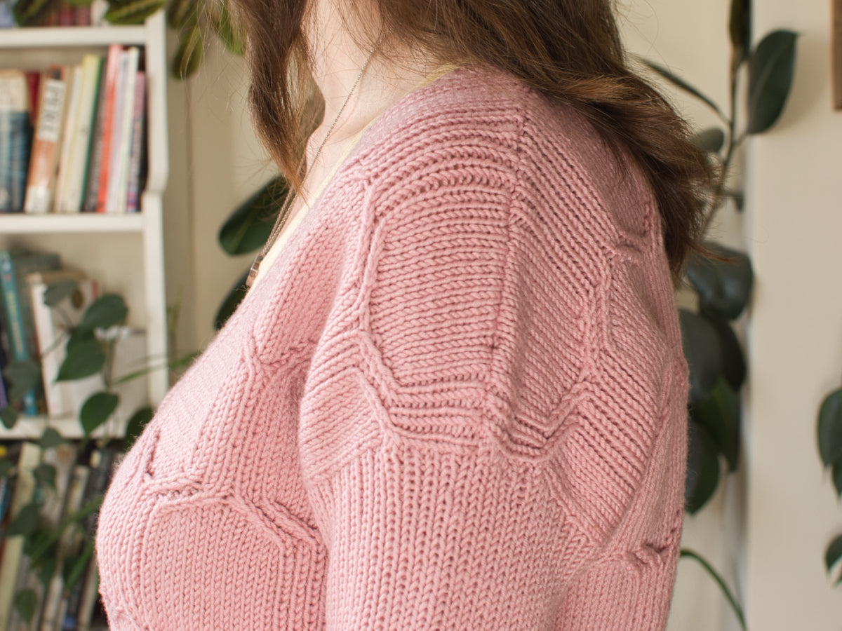 Hexangle jumper knitting pattern