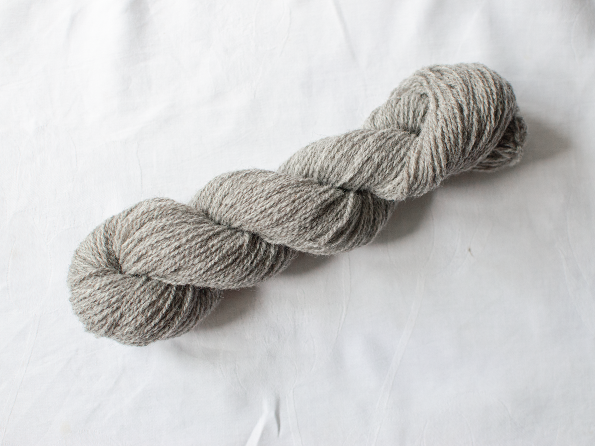 Sheep (Cloudy) Mendip 4ply – undyed grey British wool yarn