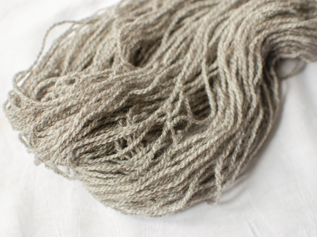 Sheep (Cloudy) Mendip 4ply – undyed grey British wool yarn
