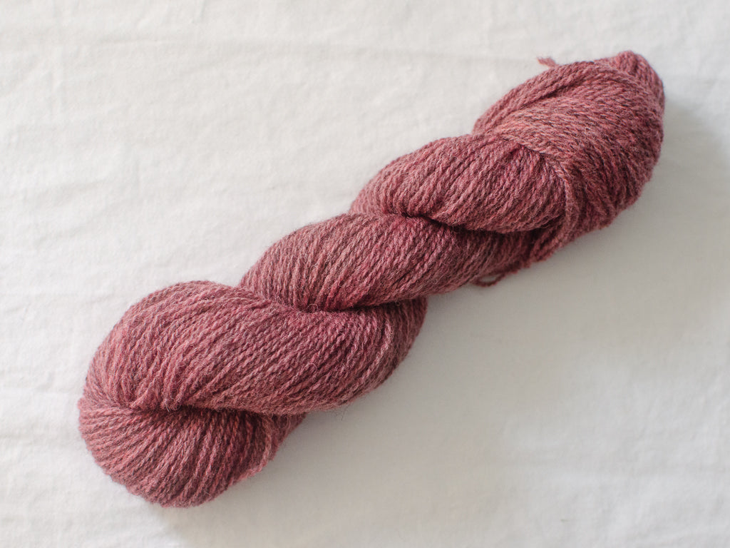 Rose (Cloudy) Mendip 4ply - Hand-dyed British wool yarn