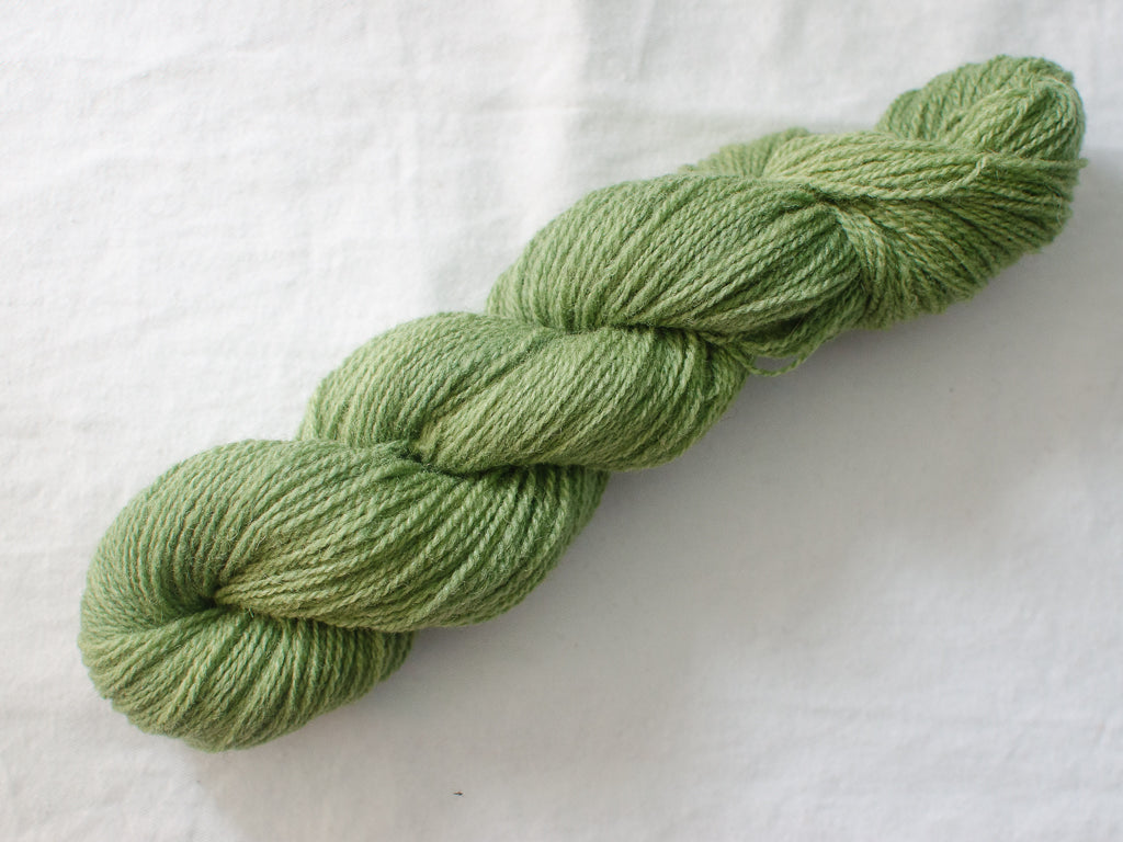 Sage (Sunny) Mendip 4ply - Hand-dyed British wool yarn