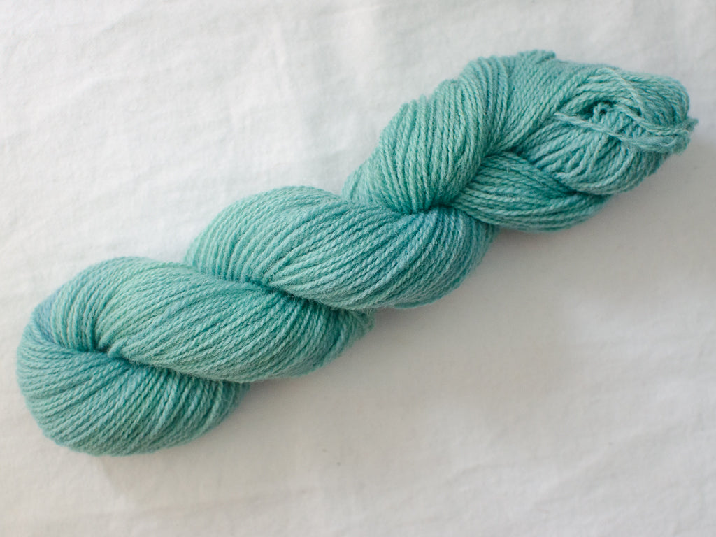 Teal (Sunny) Mendip 4ply - Hand-dyed British wool yarn