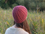 Plicatum cable knit hat knitting pattern
