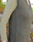 Scrumper Waistcoat v-neck waistcoat knitting pattern