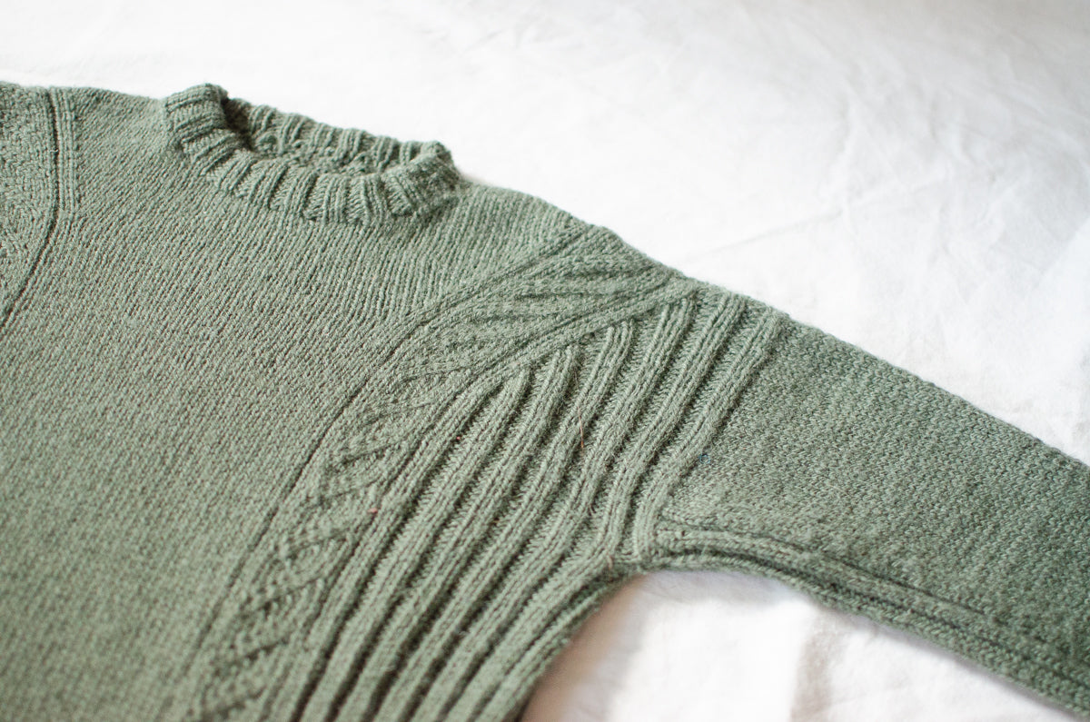 Woodbind jumper knitting pattern