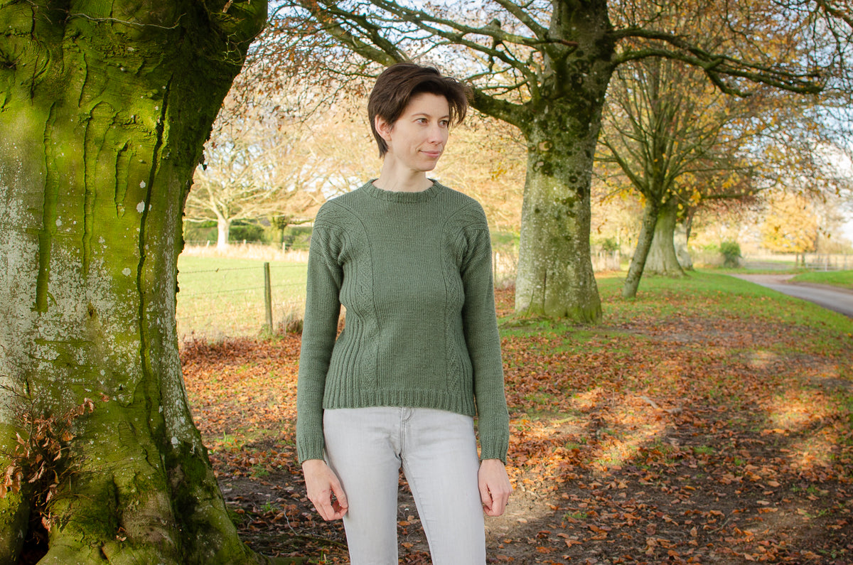 Woodbind jumper knitting pattern