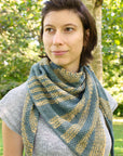 Leoma triangular shawl knitting pattern