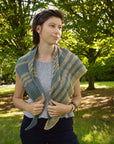 Leoma triangular shawl knitting pattern