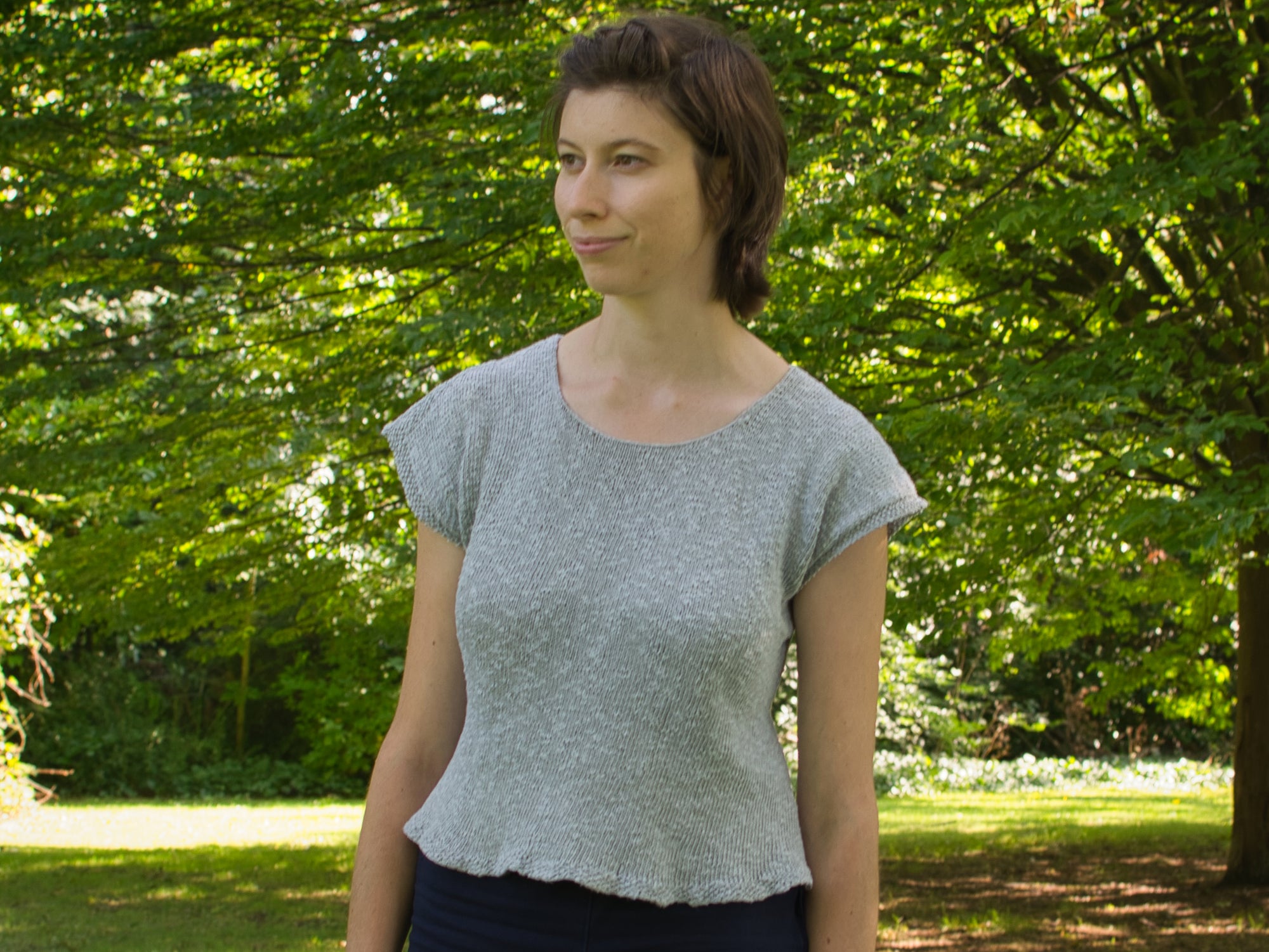 Oak Moss tee knitting pattern
