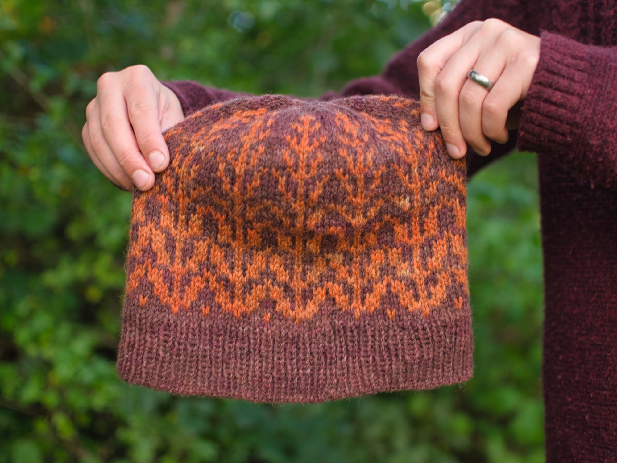 Weod hat knitting pattern