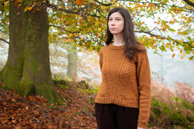 Autumn beech trees, British wool & knitted cables (Marina Skua Podcast Ep 65)