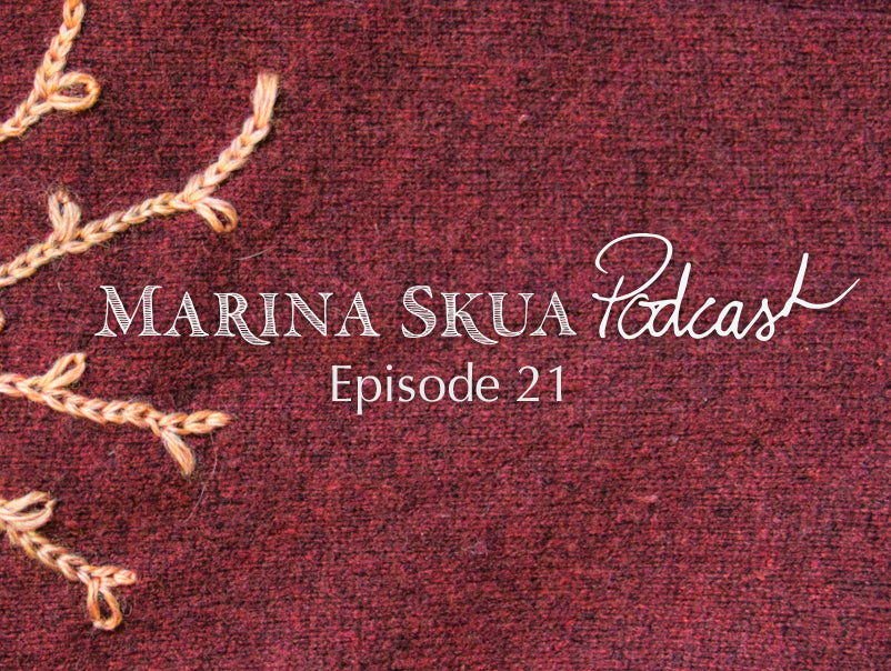 Episode 21 of the Podcast – New hats, embroidered mending, and Virtual Wonderwool