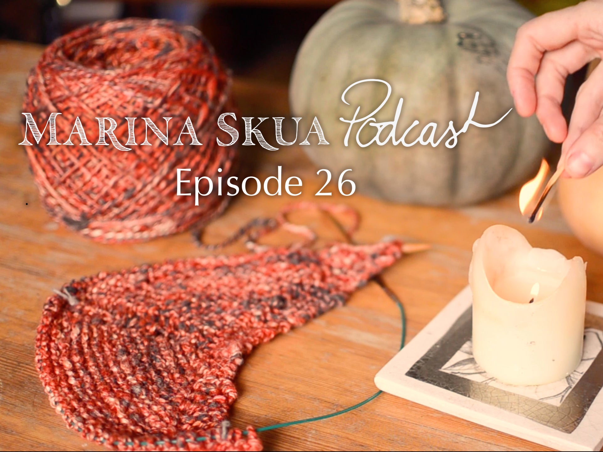 Episode 26 of the Podcast – A handspun shawl, hand-woven skirt, new hat design and mending a shirt