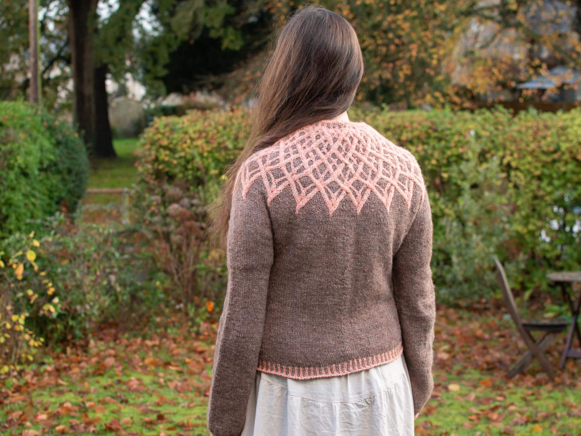 Frosty Mornings colourwork sweater knitting pattern