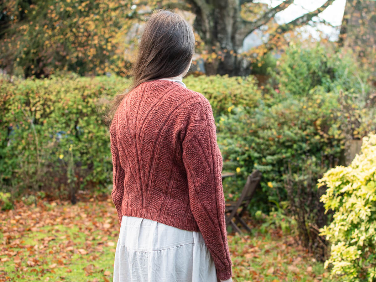 Conflux ribbed jumper knitting pattern