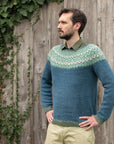 Lapidarium colourwork yoke jumper knitting pattern